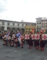 L'inaugurazione del Festival Europa in Piazza Santa Maria Novella