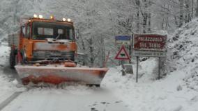 Neve. La Protezione civile della Metrocittà impegnata sulle strade provinciali