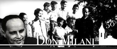 Banner per 1l 50o anniversario della morte di Don Milani
