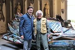 Il Sindaco Dario Nardella e il Maestro Paolo Buggiani (foto di Antonello Serino,  Ufficio Stampa - Redazione di Met)
