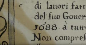 Immagine da uno dei manoscritti custoditi nella Biblioteca Moreniana