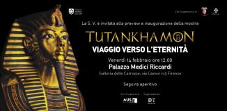 L'invito alla Stampa per l'inaugurazione della mostra su Tutankhamon