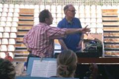 Il Direttore Giuseppe Lanzetta con il Maestro Ennio Morricone