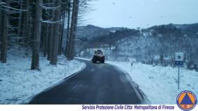 Neve e maltempo nel territorio metropolitano fiorentino