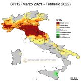 Pluviometria in Toscana (foto del Drought Observatory). <a href=
