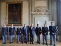 Visita Prefetto dei Commissari con Questore, Dirigente Ufficio Personale e Vice Comandante Reparto Mobile di Firenze