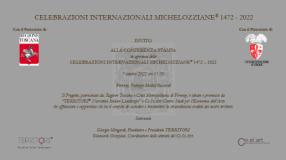 Locandina Celebrazioni internazionali Michelozziane