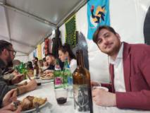 Il sindaco Ciappi alla cena delle contrade (Fonte foto Comune di San Casciano in Val di Pesa)