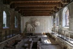 Mostra nel cantiere dell’ex monastero di Sant’Orsola - opera di  Alberto Ruce (foto Antonello Serino - Met Ufficio Stampa)