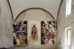Mostra nel cantiere dell’ex monastero di Sant’Orsola - opera di Sophia Kisielewska-Dunbar (foto Antonello Serino - Met Ufficio Stampa)
