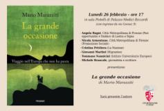 L’invito per la presentazione del libro di Mario Marazziti ’La grande occasione’