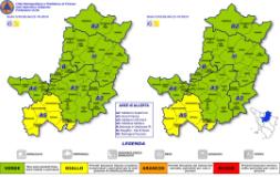 Allerta meteo Codice Giallo Valdelsa-Valdera (Fonte foto Sopi)