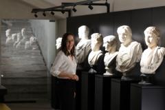 La sindaca Funaro alla presentazione del riallestimento museo dei marmi - Foto di Antonello Serino MET - Ufficio Stampa