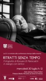 Invito Conferenza Stampa Ritratti senza tempo. Fotografie di Rossano B. Maniscalchi in dialogo con l'antico
