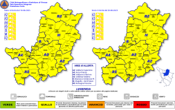 Locandina Allerta Codice Giallo per temporali 