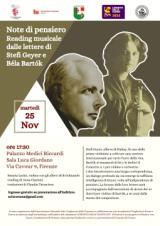 Locandina Reading Musicale Associazione Culturale Ungherese