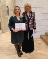 Da sinistra: la dottoressa Cristina Giliberti e Merzagora Fondazione ONDA (Foto da comunicato Ausl Toscana Centro)