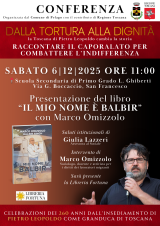 Locandina dell’evento ’Dalla tortura alla Dignità’