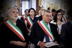 Il sindaco Valerio Pianigiani secondo da sx (foto archivio Antonello Serino - Met Ufficio Stampa)