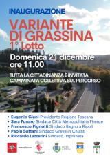 Locandina Variante di Grassina - Inaugurazione Primo Lotto 