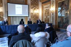 Ciclismo e sicurezza, un momento della conferenza (foto Antonello Serino - Met Ufficio Stampa)