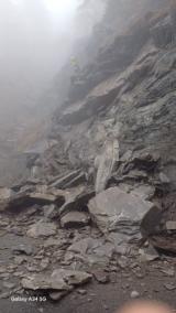 La parete rocciosa interessata al crollo