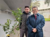 Francesco Truzzolino di "Profumi di Zagara" e sindaco Giampiero Fossi