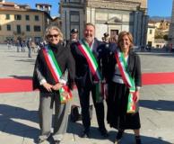Sindaci dei Comuni della Val di Bisenzio (Fonte foto comunicato ufficio stampa Comuni Val di Bisenzio)
