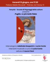La locandina dell'incontro su 'Puglia. Le più belle fiabe'