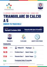 Il programma del 13 ottobre